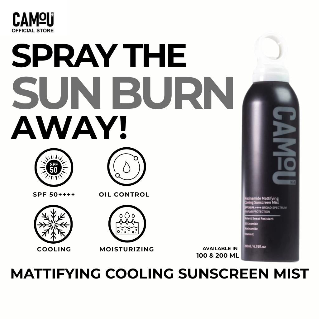 Camou Niacinamide Mattifying Cooling Sunscreen Mist