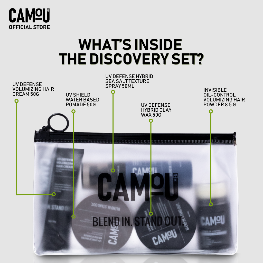 Camou UV Defense Hair Discovery Set for Travel