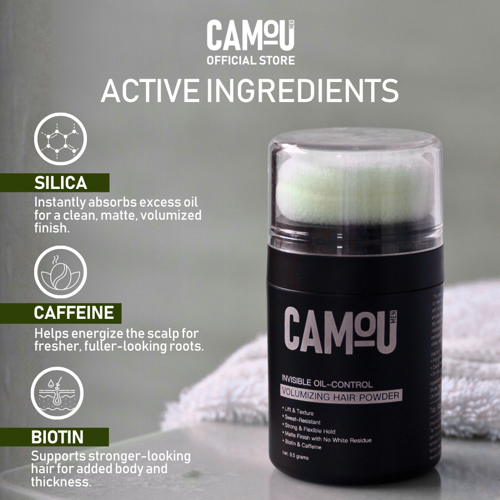 Camou Invisible Oil-Control Volumizing Hair Powder