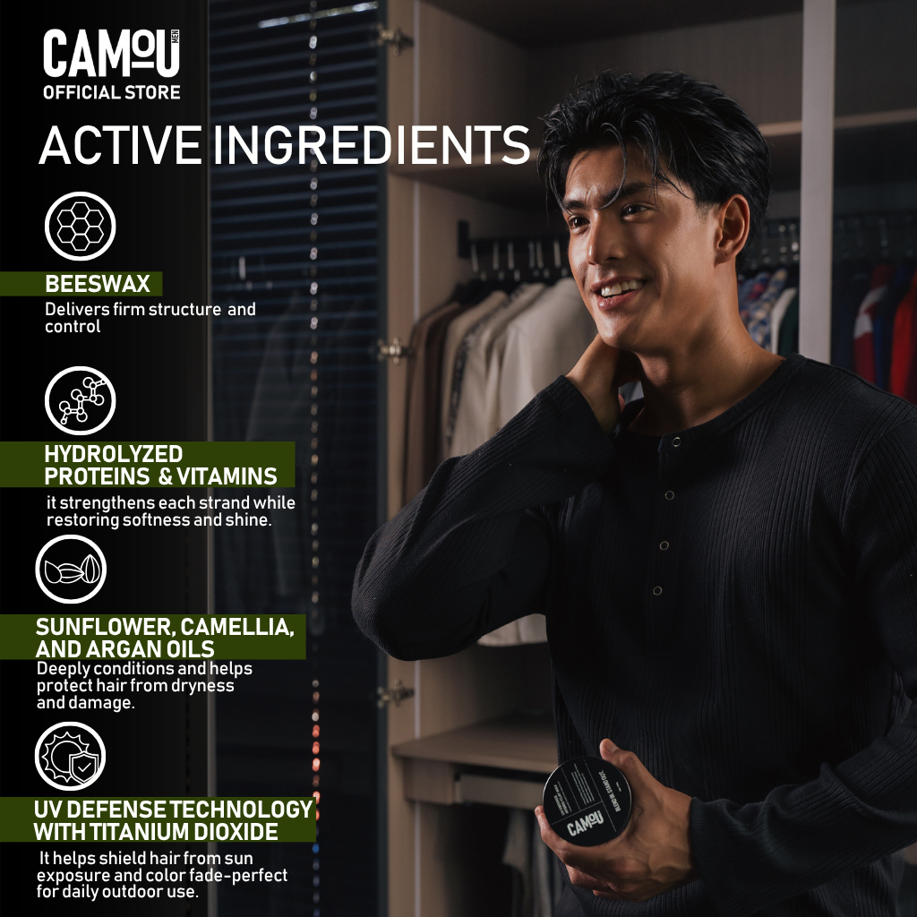 Camou UV Defense Hybrid Clay Wax
