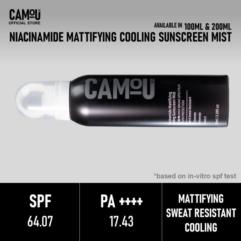 Camou Niacinamide Mattifying Cooling Sunscreen Mist
