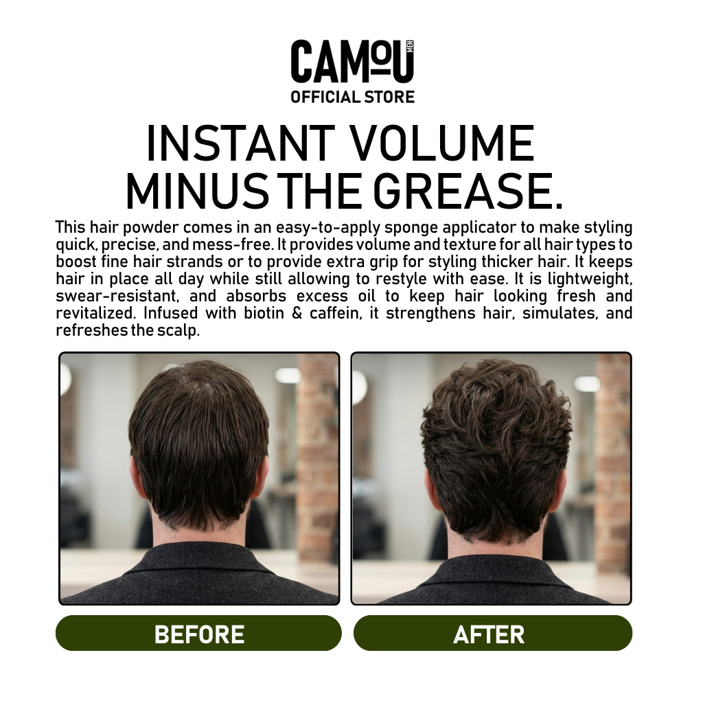 Camou Invisible Oil-Control Volumizing Hair Powder
