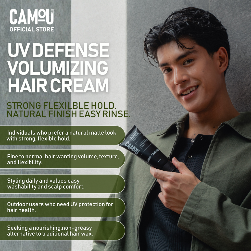 Camou UV Defense Volumizing Hair Cream