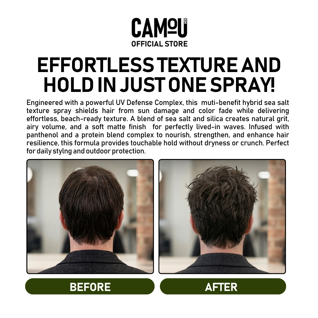 Camou UV Defense Seasalt Texture Spray