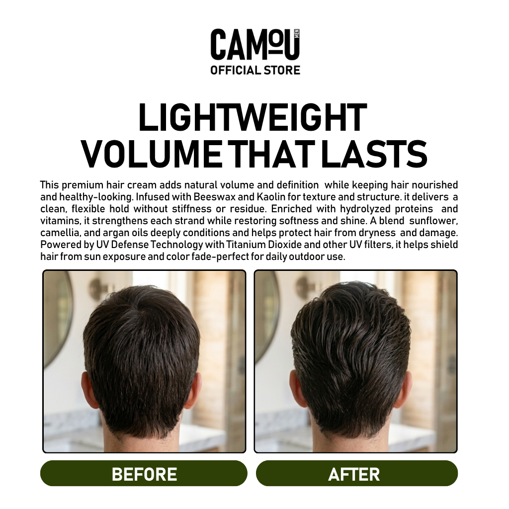 Camou UV Defense Volumizing Hair Cream