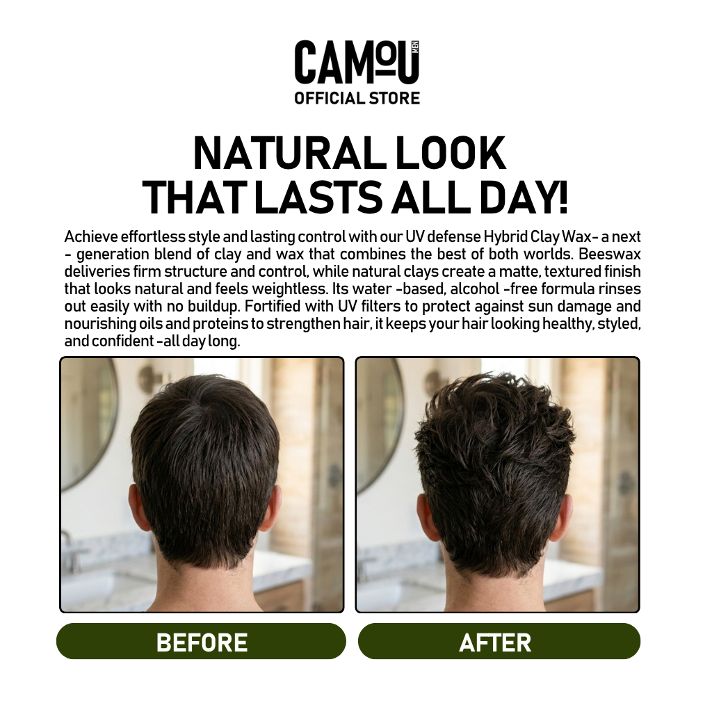Camou UV Defense Hybrid Clay Wax