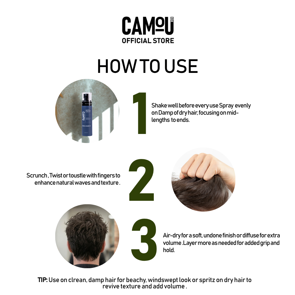 Camou UV Defense Seasalt Texture Spray