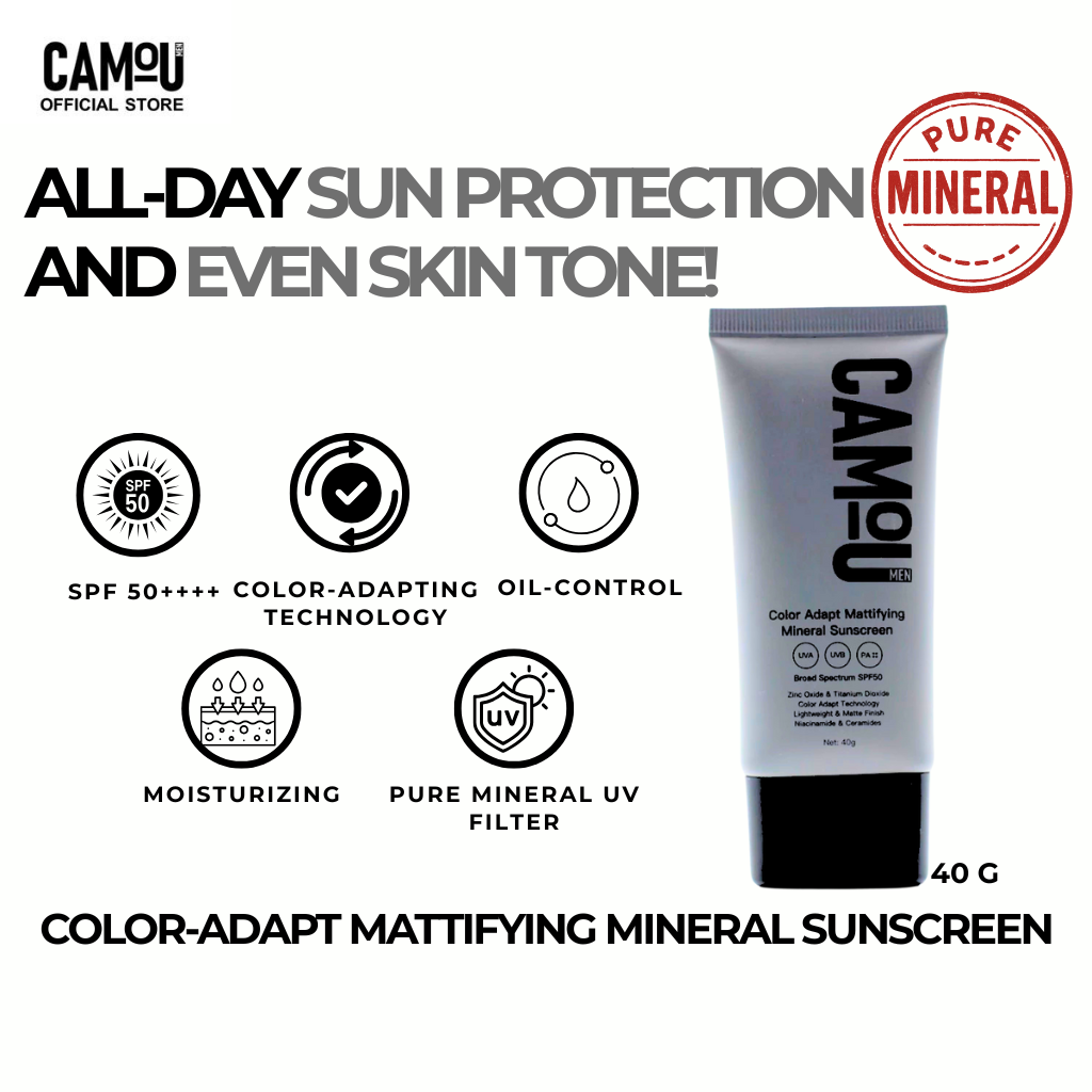 Camou Color Adapt Mattifying Mineral Sunscrren