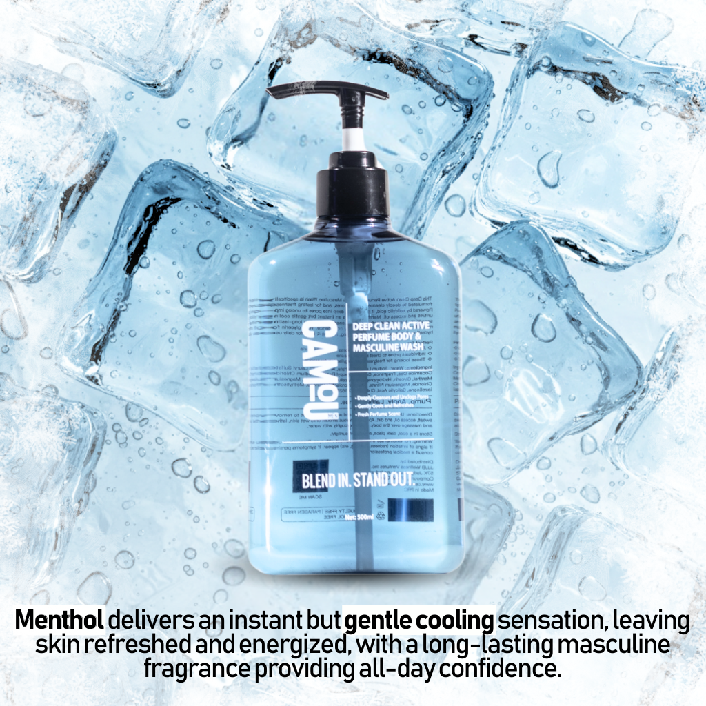 Camou Deep Clean Active Perfume Body & Masculine Wash 500mL