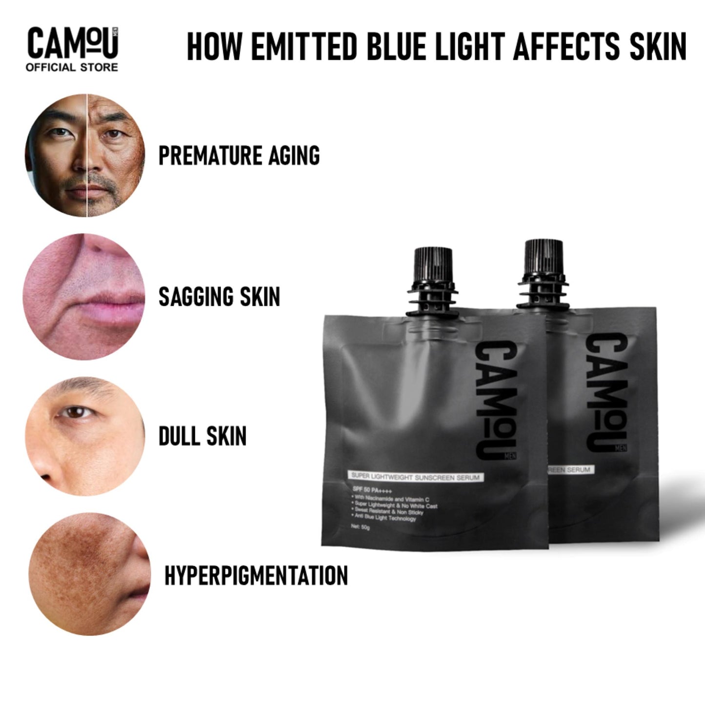 50mL Camou Super Lightweight Sunscreen Serum