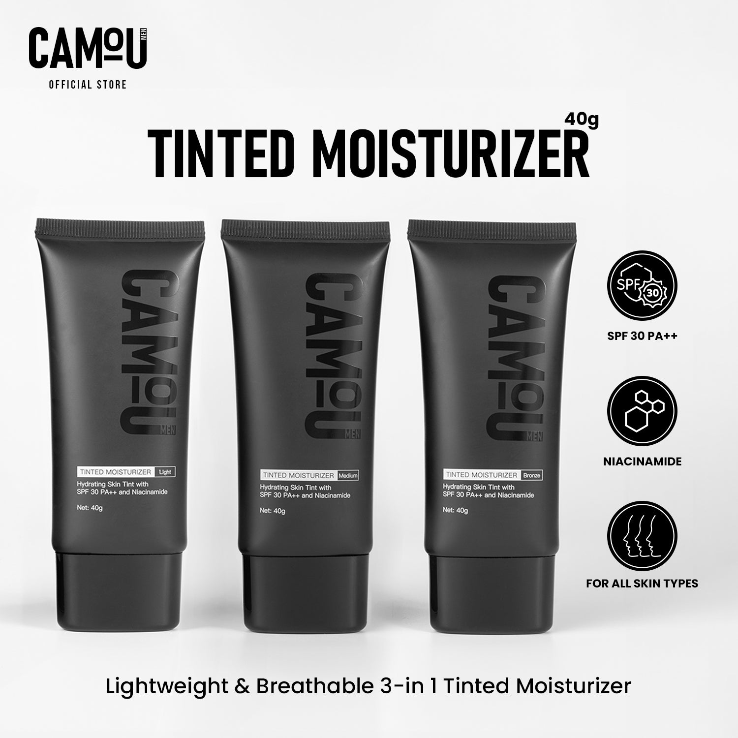 Camou Men's Tinted Moisturizer