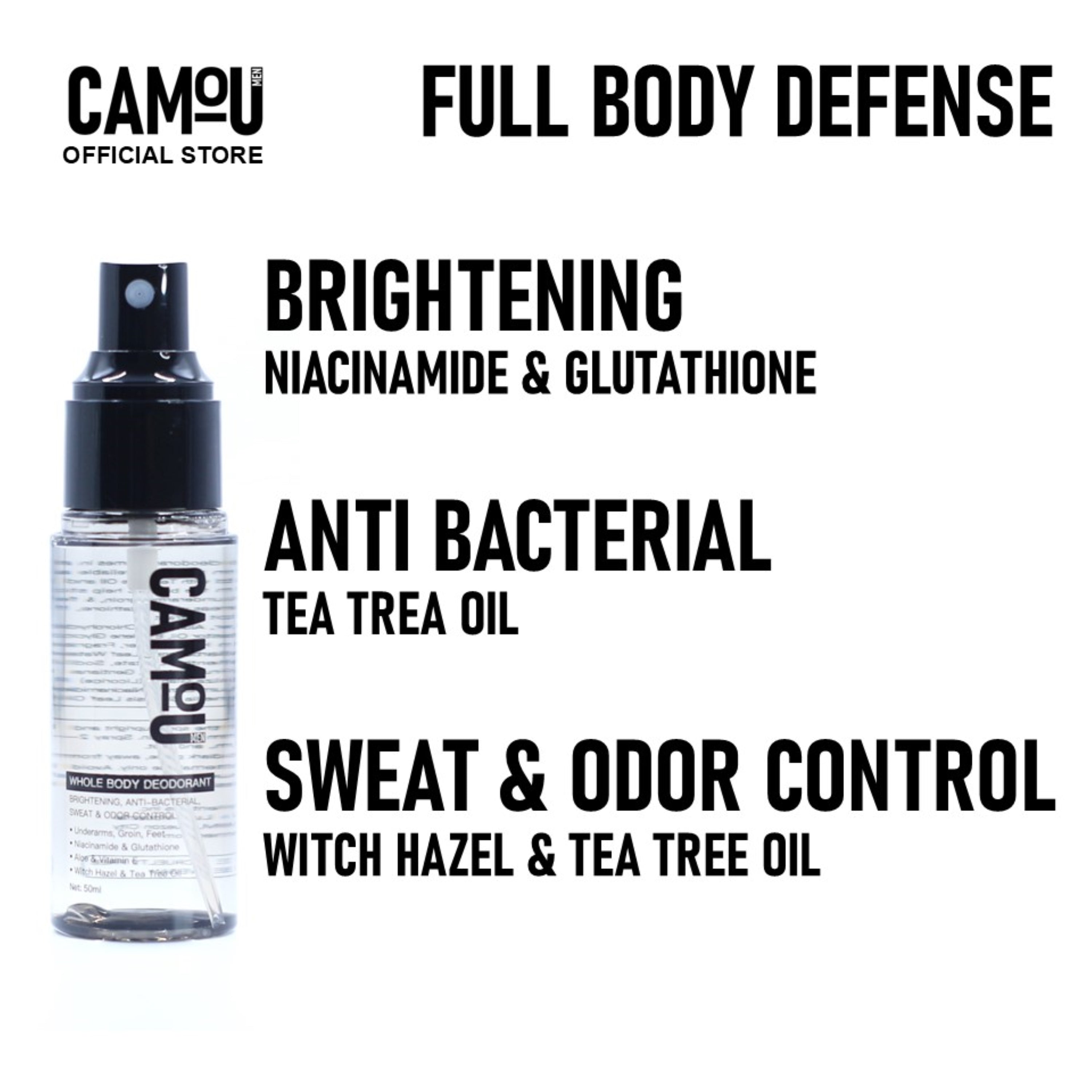 Camou Whole Body Deodorant Spray