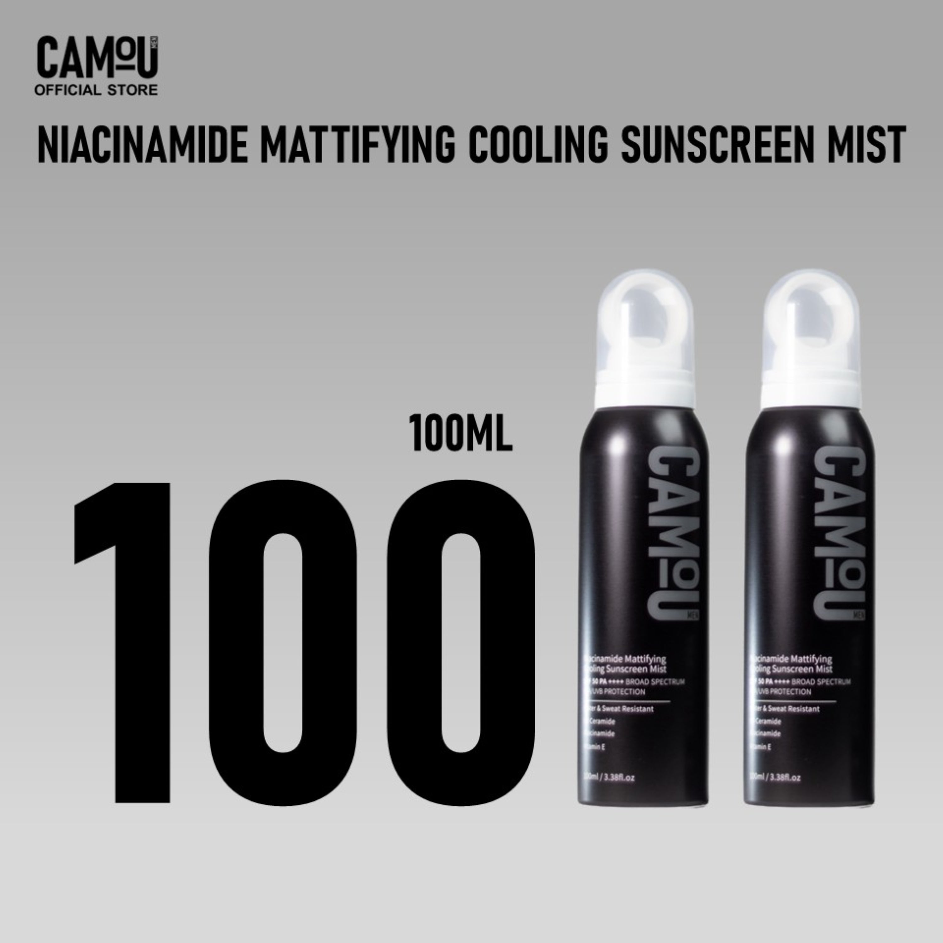 Camou Niacinamide Mattifying Cooling Sunscreen Mist