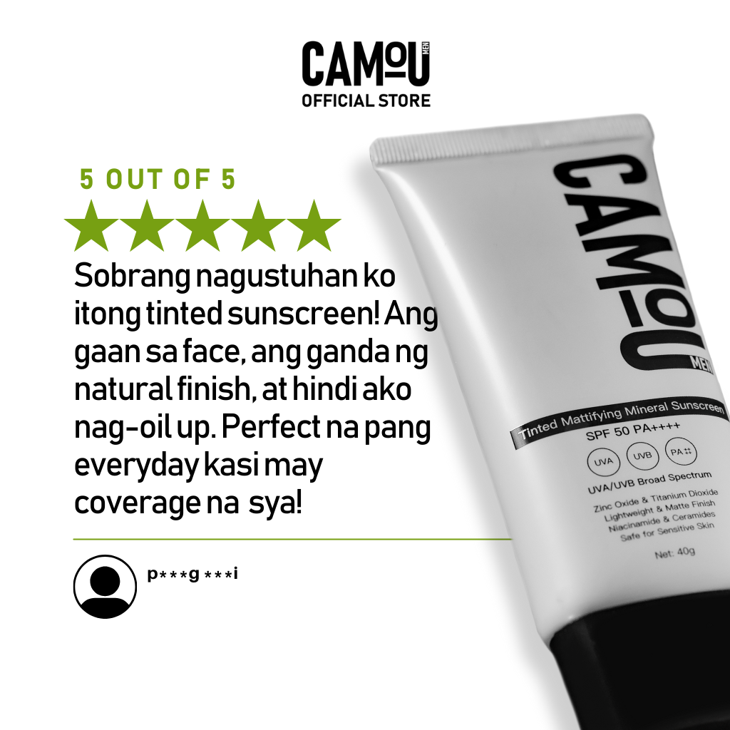 Camou Tinted Mattifying Mineral Sunscreen SPF50 PA++++