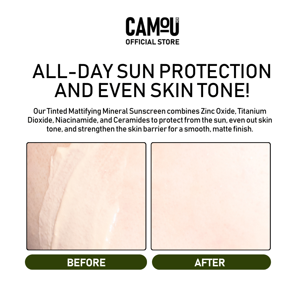 Camou Tinted Mattifying Mineral Sunscreen SPF50 PA++++