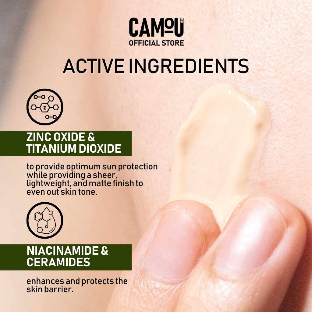 Camou Tinted Mattifying Mineral Sunscreen SPF50 PA++++