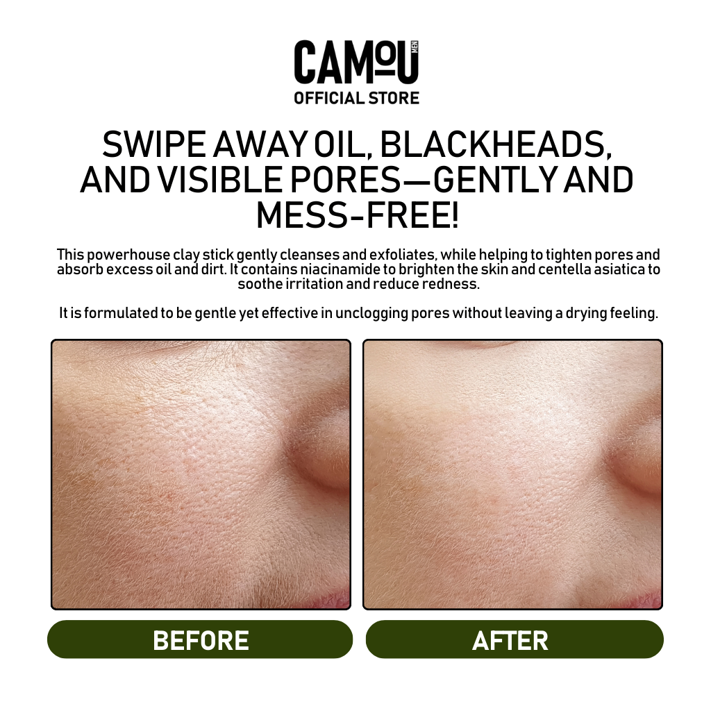 Camou Pore Minimizing and Oil Control Clay Stick